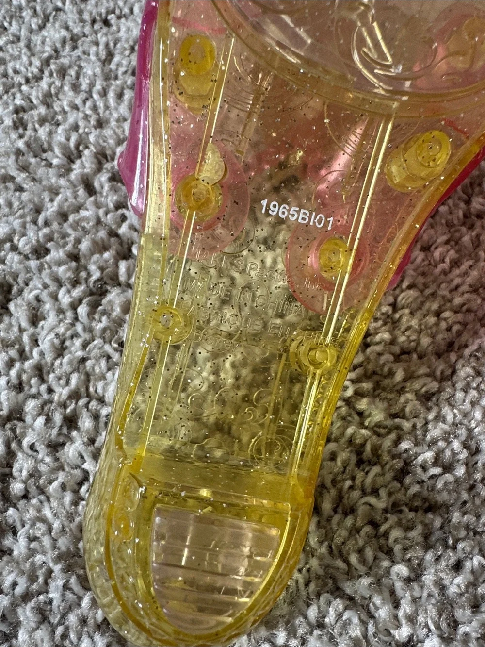 Girls' Pink and Yellow Princess Jelly Dress-up Heels/ Sandals